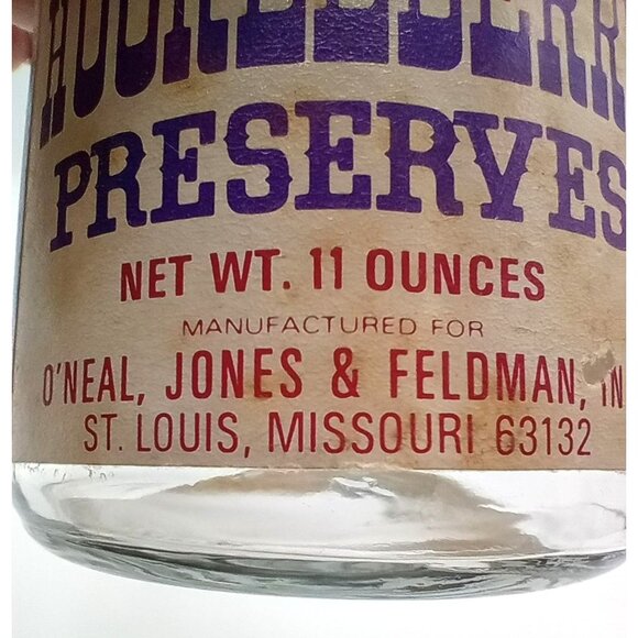 Glass Jar Mother ONeals Wild Huckleberry Preserves Wire Clamp Lid Vintage 11 Oz - Picture 14 of 14